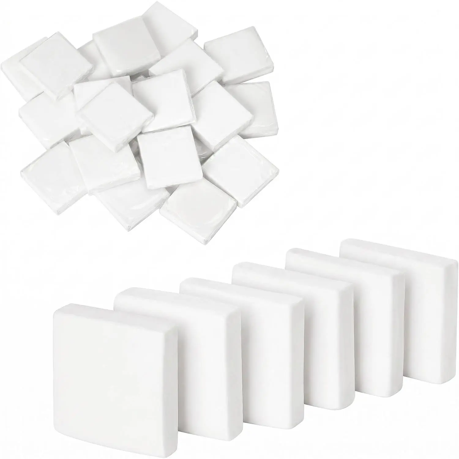 24 Pack Kneaded Erasers,  Colors, for Artists,Drawing,School Supplies,Sketching Supplies and Office (White)
