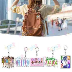 Cool K-pop Katseye Keychain Accessories Bag Charms Cute MANON ‌SOPHIA Womens ‌DANIELA Gamer Keyrings Jewelry Fans Freinds Gift