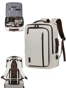 Large Capacity Expandable Travel Backpack,Every Day Carry Backpack , Airplane Cabin Luggage Bag, Multi Purpose Rucksack, Suitable for Business Travel and Commuting
