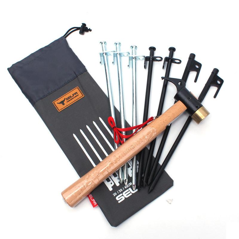 30CM Ground Nail Bag Outdoor Camping Tent Ground Nail Storage Bag Camping Tools Thickened Oxford Cloth Storage Bag