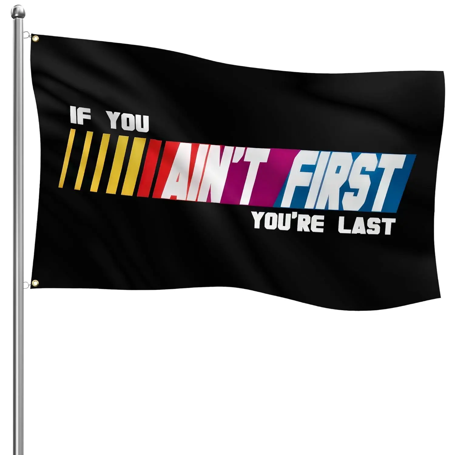 3x5 FT Durable Polyester Motivational Racing Flags Banners - Bold Design Inspired by Talladega Nights, for Gym, Man Cave, Office, Wall Decor & Birthday Gift