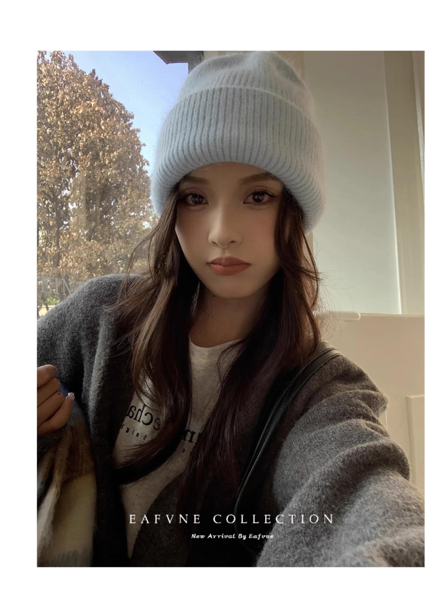 1pc Warm Knit Beanie for Men Women,Slouchy Beanie Hats Winter Knit Cap Soft Ski Hat Unisex,Thick Fisherman Cuff Plain Skull Caps