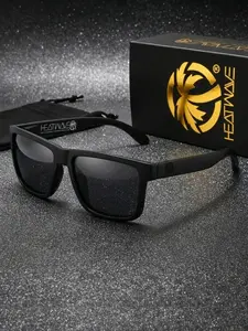 Fashion Classic Square Polarized Sunglasses Set, Multiple Colors Available, Essential for Trendy People, Stylish and Durable Design