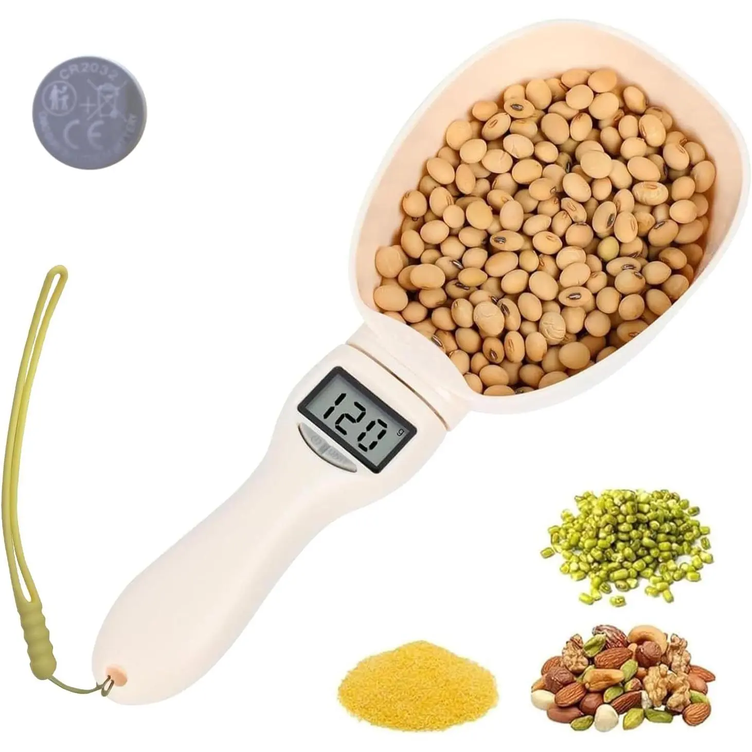 Stainless Steel Digital Electronic Measuring Spoon Scale - 0.1g High Precision, Handy Detachable Kitchen Tool for Baking, Coffee, Bird Pet Food