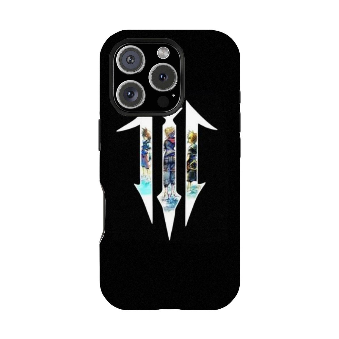 Kingdom Hearts Double-layer durable phone Cases For iPhone 17 16 15 14 13 12 Promax Pro Plus, hard shell protection ,Unique design,best Gift