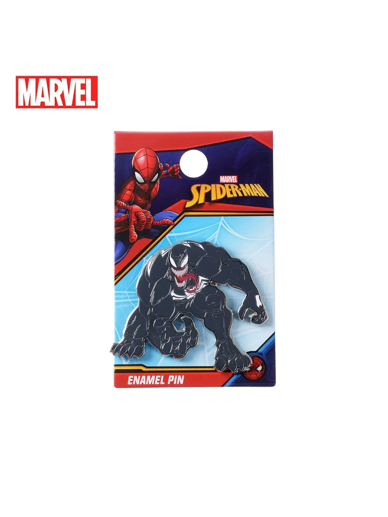 Marvel Official Licensed Spider-Man Venom Enamel Pin Badge, Halloween Costume Decor, Christmas Gift Brooch for Backpack Clothing