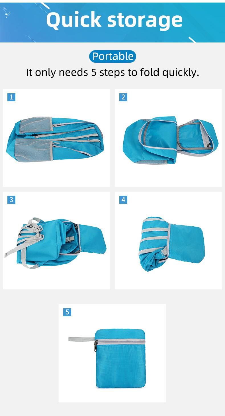 21L Ultra-Light Waterproof Nylon Backpack with Adjustable Straps - Foldable, Large Capacity, Portable for Hiking, Cycling, Fishing, Camping, Yoga & Travel - Available in Black, Blue, Green, Orange, Red, Travel Backpack