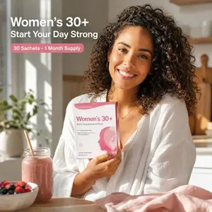 30Day Women Daily Wellness Pack Multivitamin Calcium Magnesium Cranberry Probiotics Turmeric Collagen Krill Oil Support Skin Hair Antiaging Stress