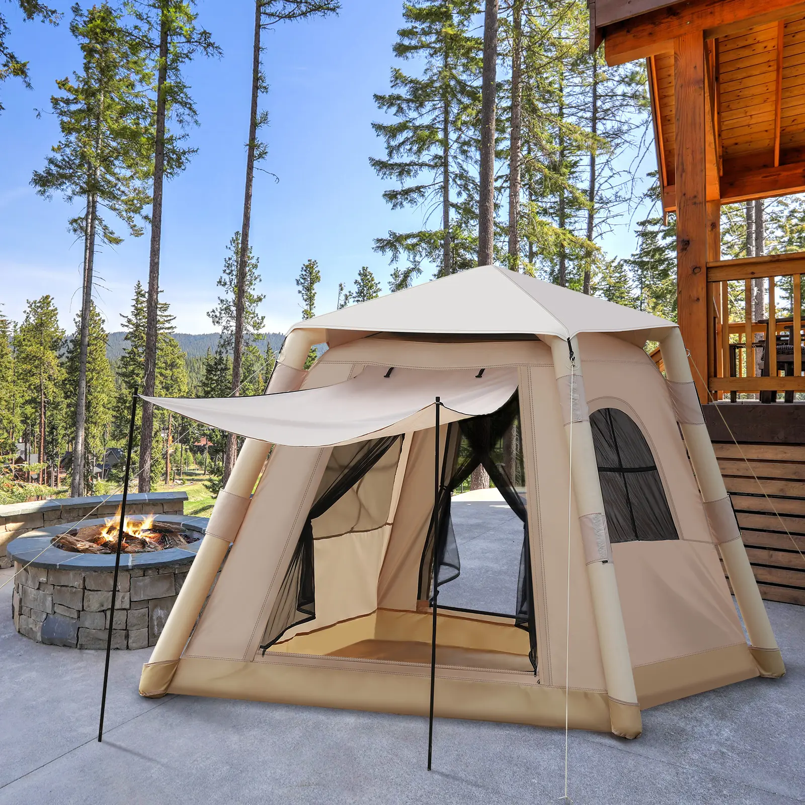 Inflatable and Portable Fast Folding Tent - The Ultimate Choice for Effortless Outdoor Camping and Picnics