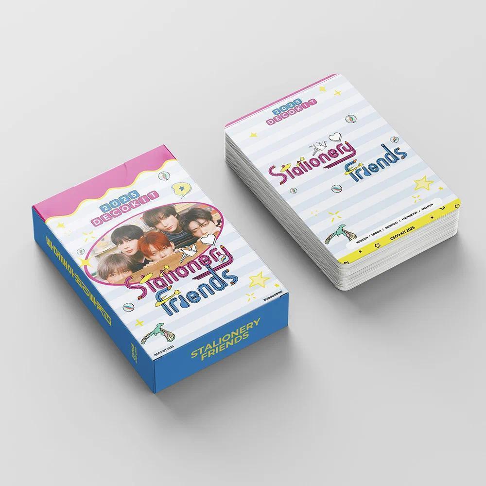 55pcs/set Kpop Photo album DECO KIT TXT Yeonjun Soobin Beomgyu Lomo Cards Photocards for Fans Collcetion High Quality HD Postcar