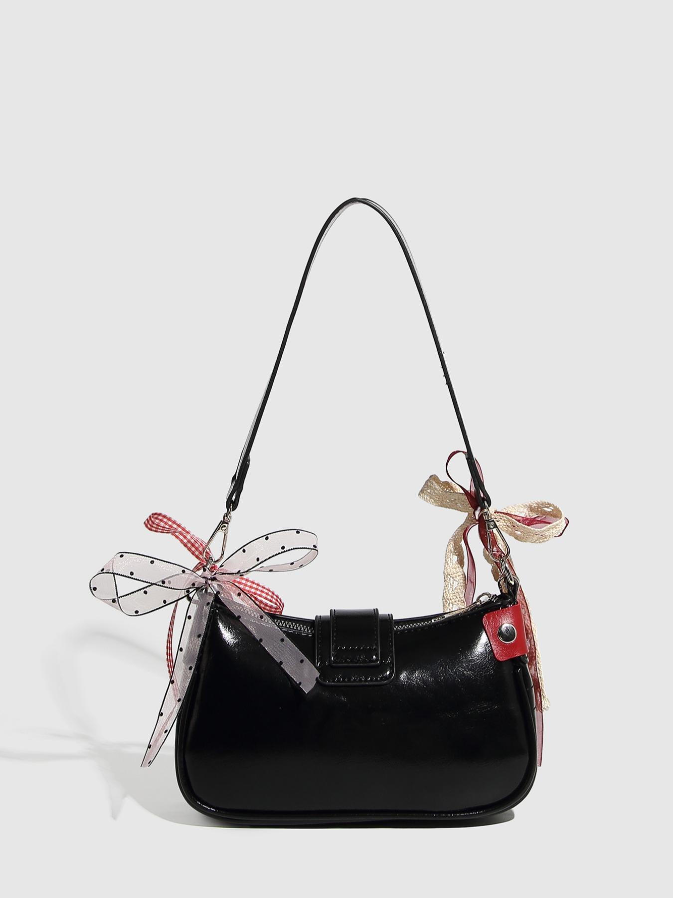 Women's Star Lacy Decor Stylish Crossbody Bag, Fashionable Pu Leather Adjustable Embellished Shoulder Bag for Daily Used, Casual Trendy Versatile High-quality Daily Commuting Bag