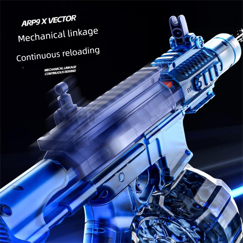 HydroForce-2026 New Arrival Flash P9 Electric Water Blaster, Manual Automatic Integrated Mechanical Linkage High Speed Pulse Water Toy for Children Outdoor Play squirt watergun
