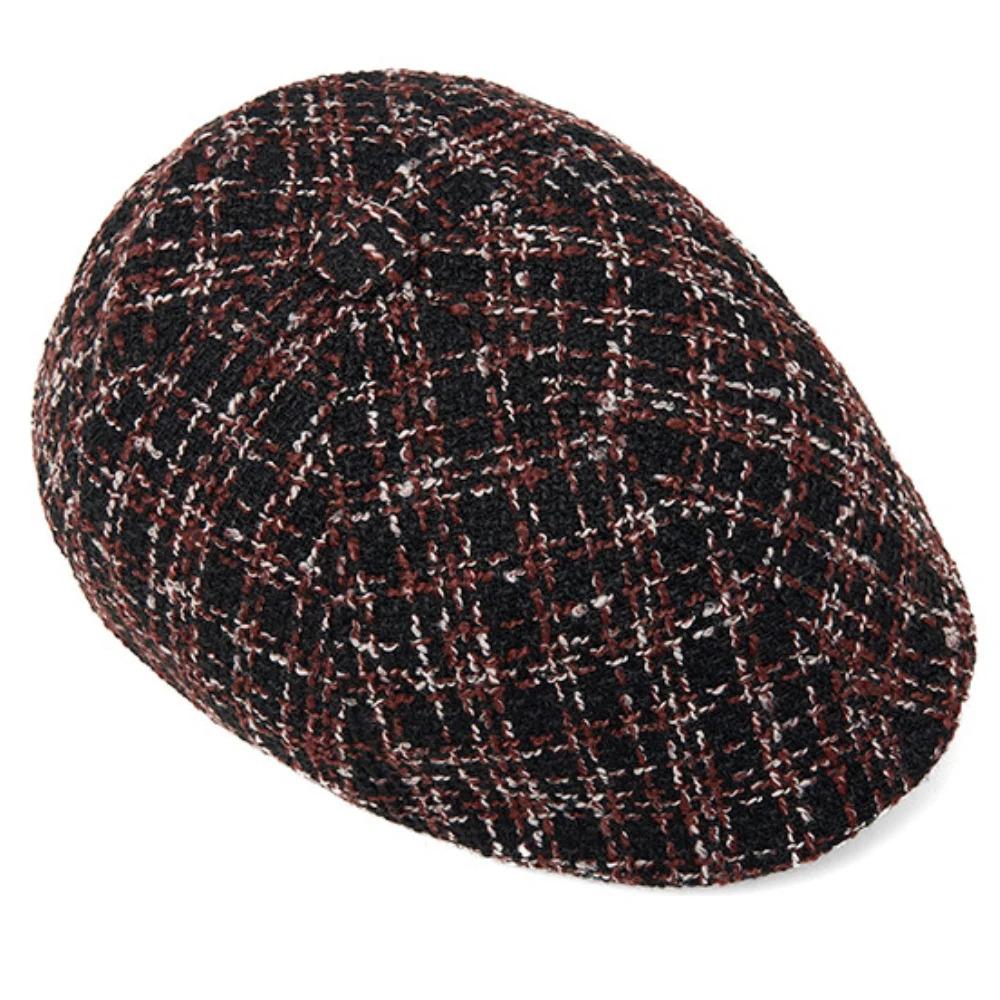 HT5033 Berets Knitted Spring Autumn Winter Hat Male Female Flat Cap Men Women Painter Beret Hat Adjustable Octagonal Beret Caps