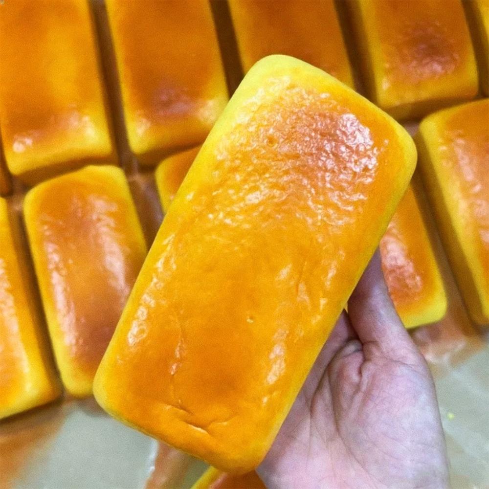 Cheese Cake Bread Squishy Toy Slow Rising Grilled Rice Cake Slow Rebound Squeeze Toy Stress Release Hand Relax Toy Gifts Toys