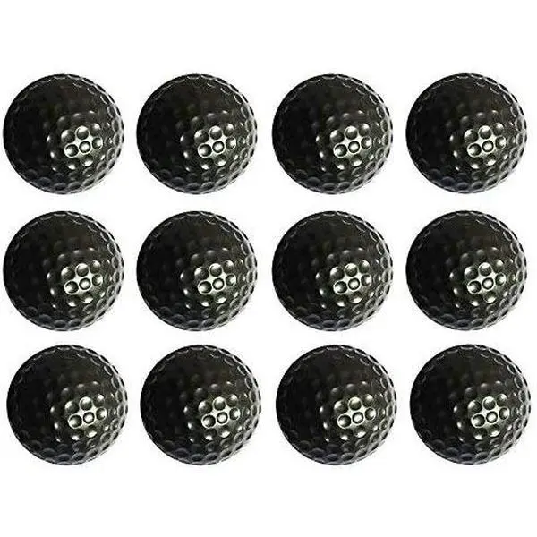 Practice Golf Balls, , Soft for Indoor or Outdoor ,12 Count Black