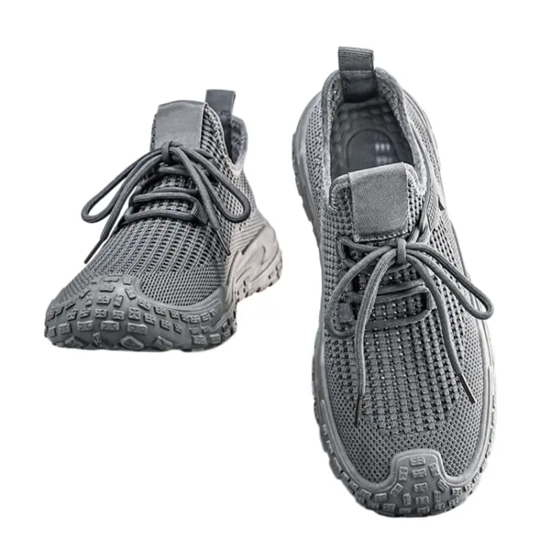 Men's Retro Breathable Mesh Casual Sport Thick Soled Sneakers, Durian Sole, Thick Bottom Heel Lift, Ideal for Summer Wear and Daily Use, Comfortable Footwear