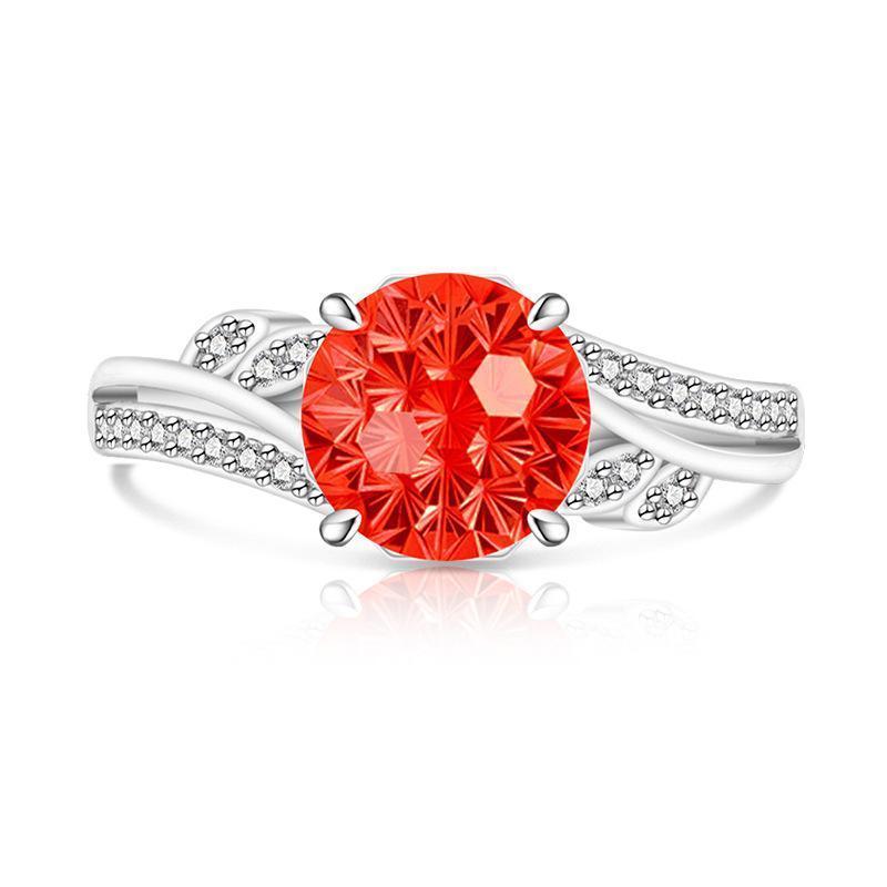 Intertwined Twisted Band Statement Ring Floral/Vine-inspired Hidden Overlap Adjustable Band (US 5-10), Spring Jewelry Sparkling Bypass Promise Ring, Cute Aesthetic Gift for Women