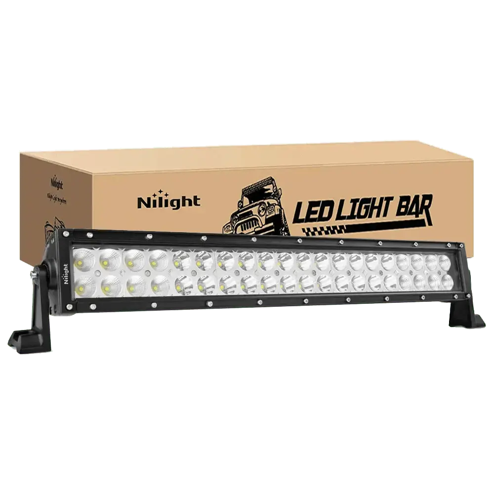Nilight 70003C-A 22-Inch 120w LED Light Bar Flood Spot Combo Work Light Driving Lights Fog Lamp Offroad Lighting for SUV Ute ATV Truck 4x4 Boat