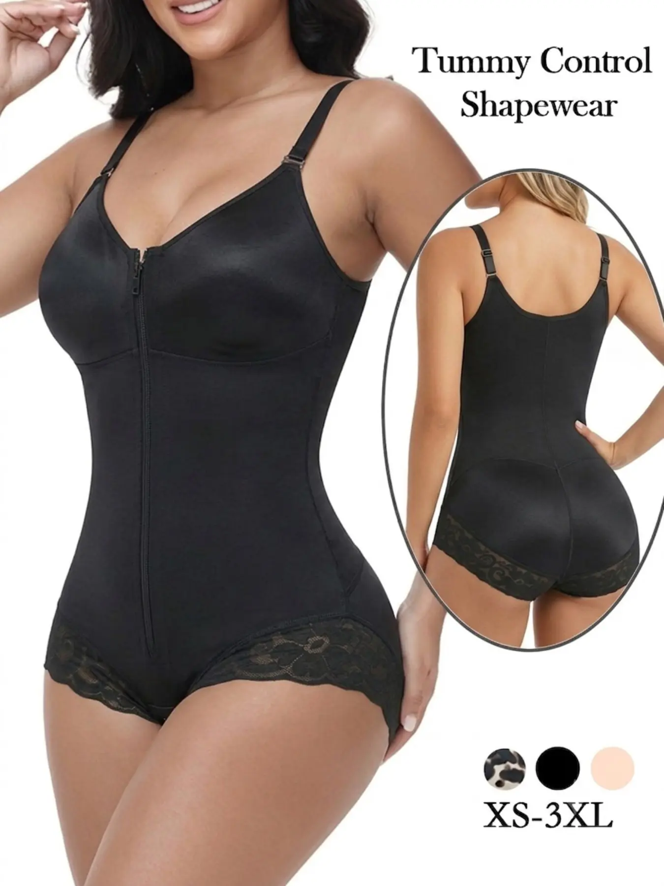 High Compression Colombian Style Women's Shapewear Waistband, Zipper Postpartum Belly Control Belt, Effective Abdominal Fat Management, Belly Binder Shaper