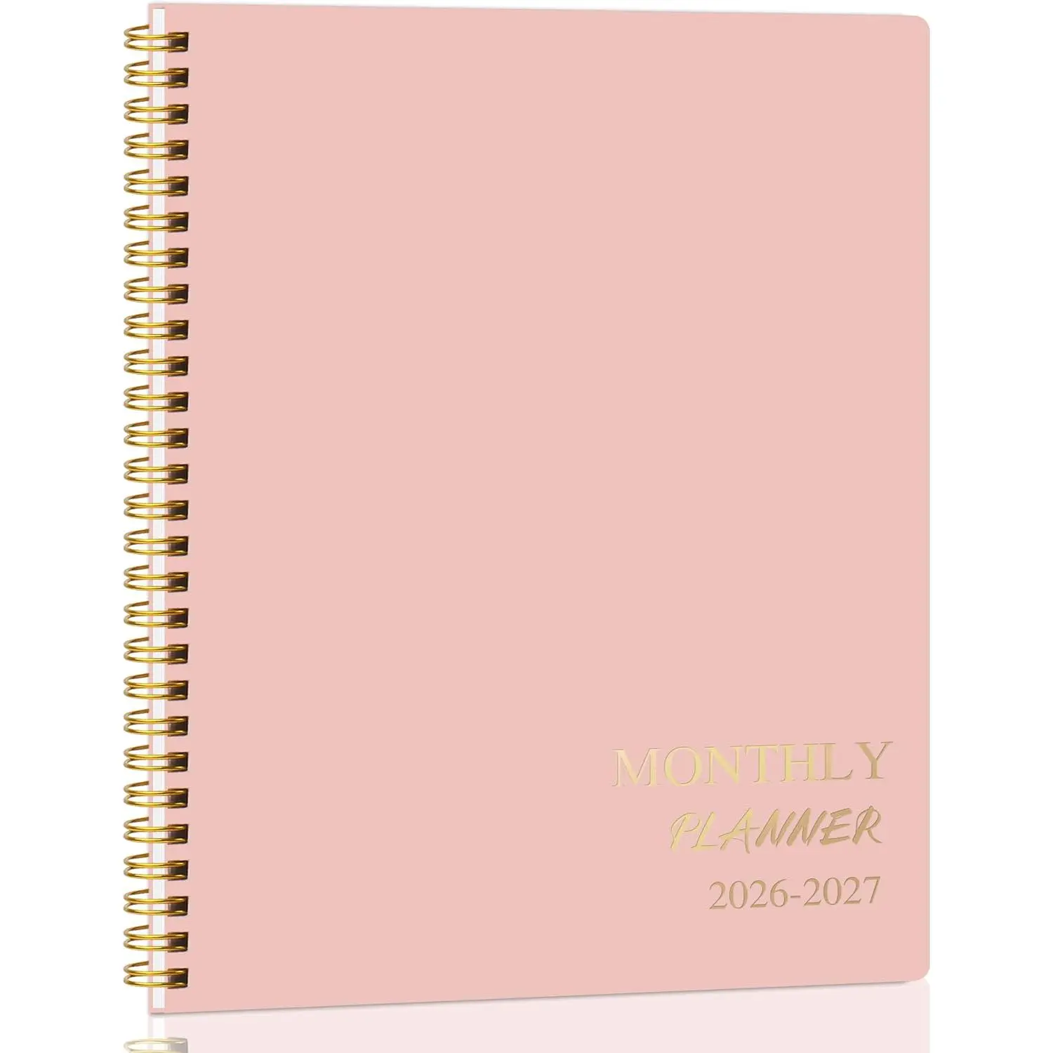 2026-2027 Monthly Planner, Hard Cardboard Cover, Jan 2026-Dec 2027, 7.5"x10", 24-Month Calendar, Wire Binding, Note Pages, Office Stationery Personal Organiser