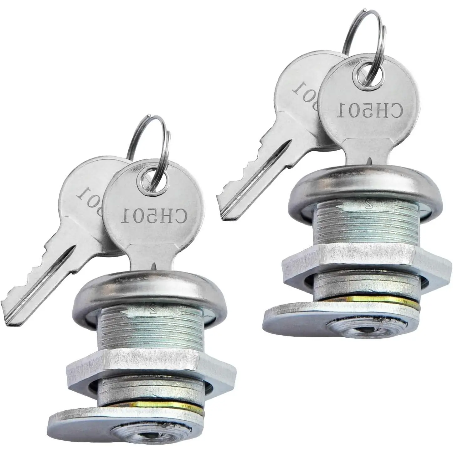 Truck Tool Box Lock Cylinder Replacement with Keys - Keyed Alike Latch for Pickup Toolbox, 2 PackGift