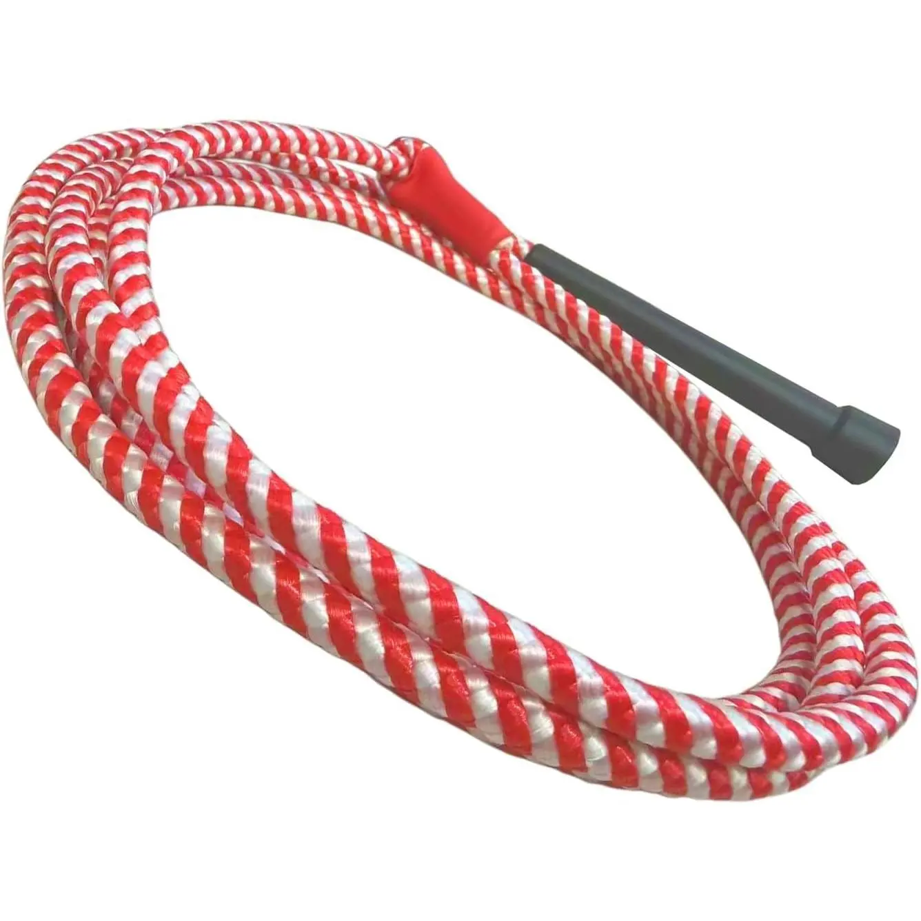 Kids' Cowboy Pre-Tied Lasso Roping Rope, 84 In Red-White Adjustable Ranch Toy with Handle for Outdoor Pretend Play (Equestrian Leisure & Outdoor Recreation Equipment)