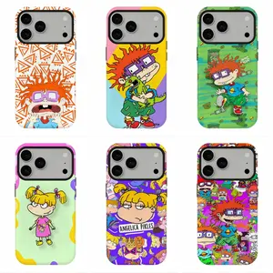 90s Nostalgia Spiky Hair Cartoon Boy R-Rugrats Phone Case, Compatible for iPhone 17Promax 16 15 14 13 12 11 and for Samsung S26‑21, Y2K Retro Aesthetic, Vintage Toon Vibe, Shockproof Protective Cover, Perfect Teen Casual Gift, Sweet Holiday Gift