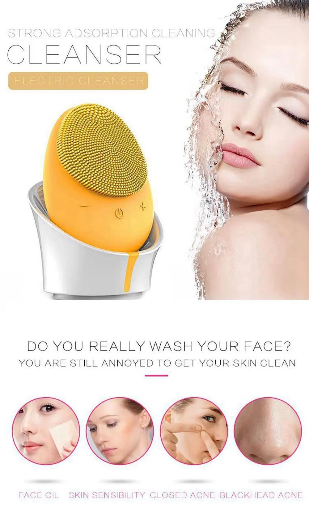 Best Selling Products Face Wash Tool Electric Facial Cleansing Brush