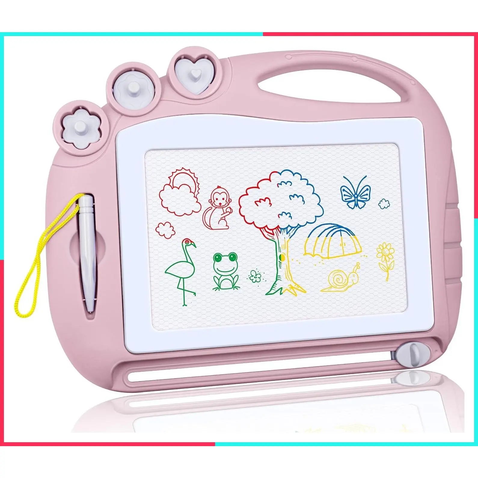 Magnetic Drawing Board Toddler Toys for Girls, Erasable Doodle Sketching Writing Pad, Travel Games for Kids in Car, Educational Learning Skill Development Toys for Toddlers