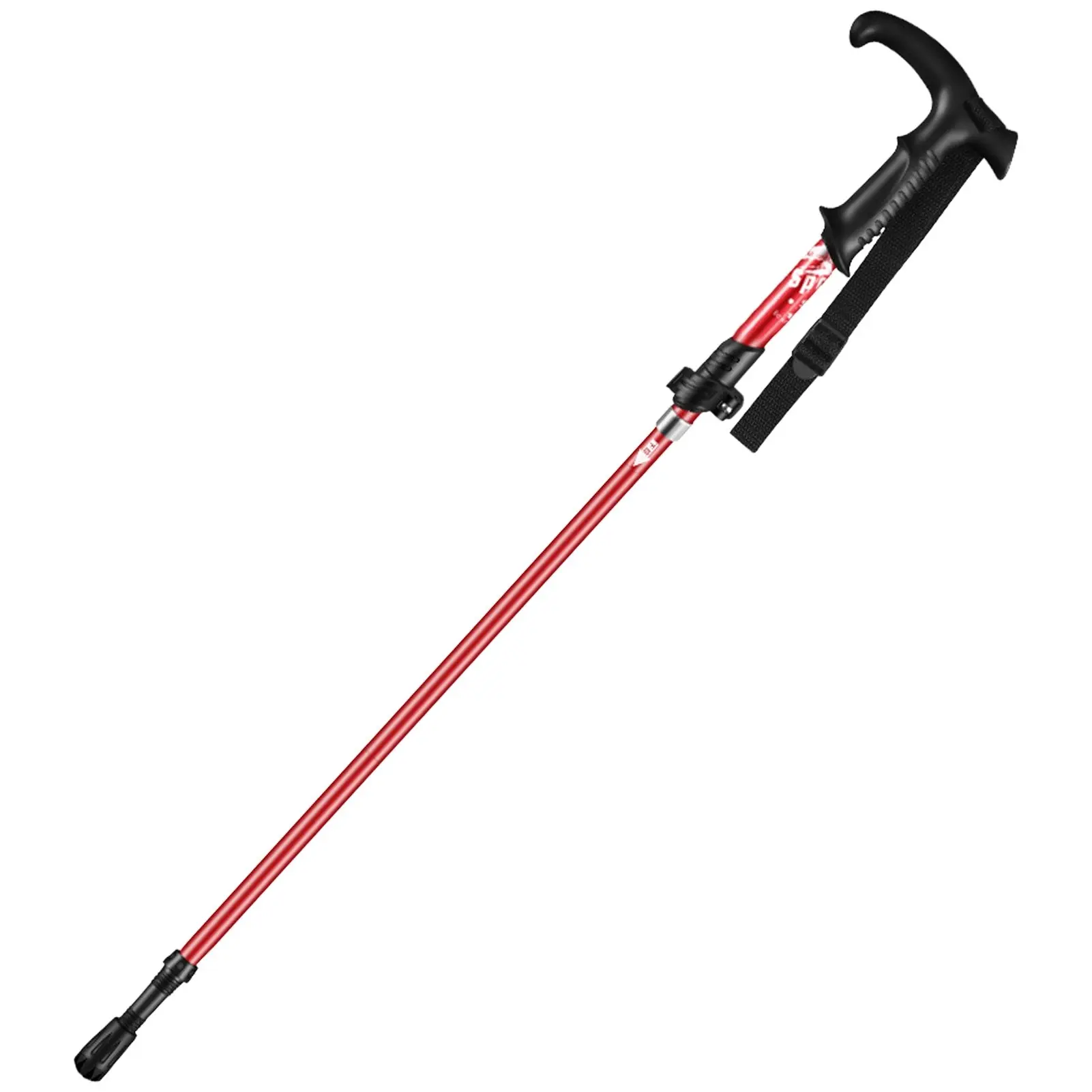 Ultra-Light Aluminum Hiking Stick, Foldable Non-Slip Trekking Pole, Outdoor Climbing Gear, Lightweight and Durable Walking Cane