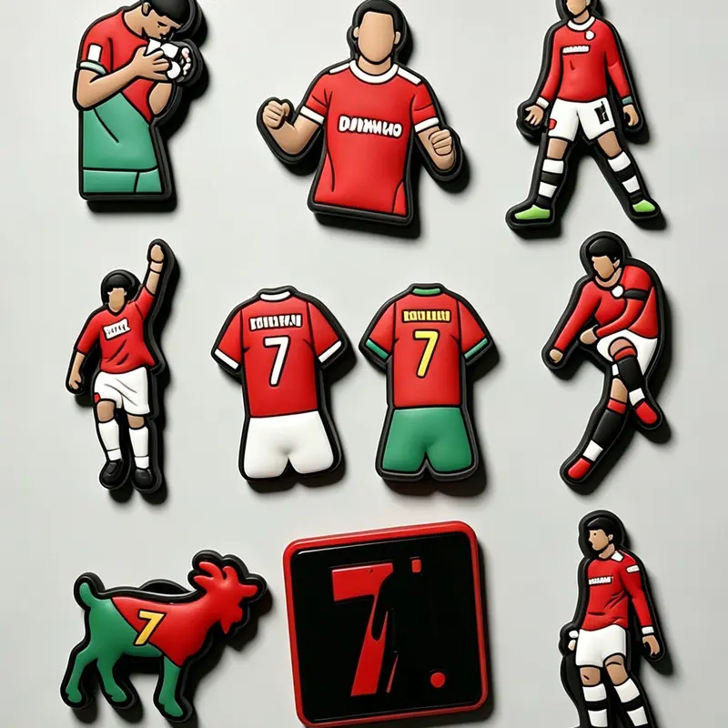 10-Piece Football Theme Shoe Accessories, Shoe Decoration, Shoe Charms Set, Detachable Washable DIY Creative Fashion Jewelry, Perfect Gift for Soccer Lovers
