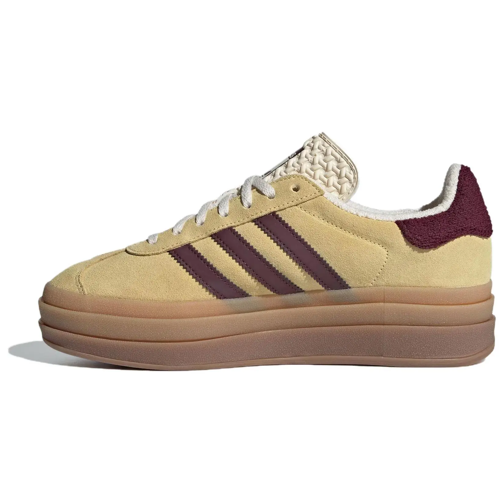 adidas Women's Gazelle Bold 'Almost Yellow Maroon' IF5937
