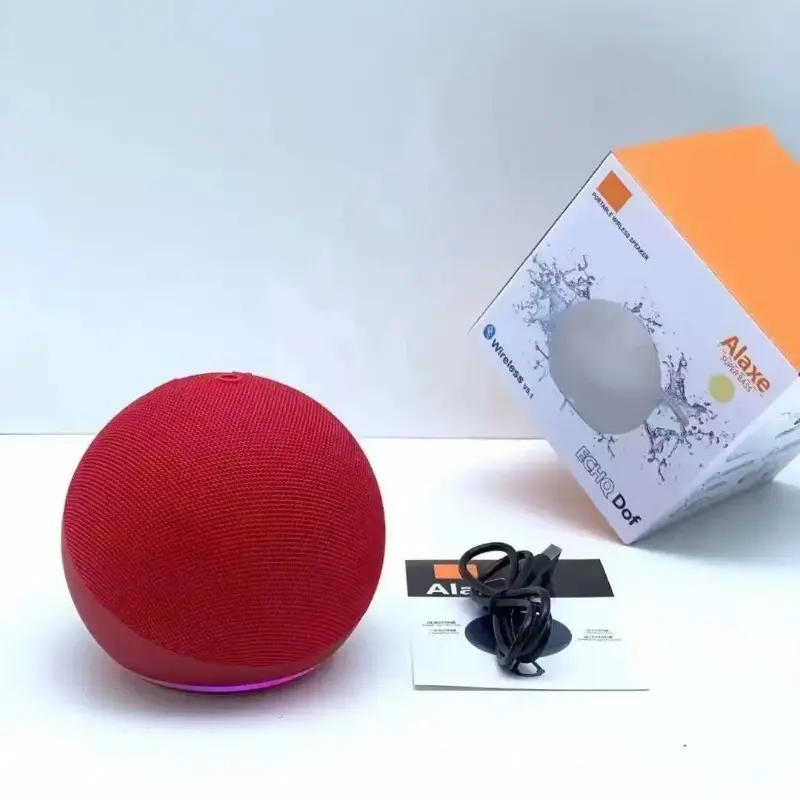 Mini Spherical Bluetooth Speaker - RGB, Portable Outdoor/Indoor Subwoofer, Stereo Soundbar, Desktop Home Audio, Compatible with Alexa Show, Superbox S6 Max, Morning Blues Playback rack bolt Compact Wireless Usb Water Proof Nest Mini Speaker karok Black