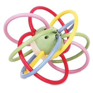 Rattle & Sensory Teether Toys for Babies, Multicolour Soft Teething Tube, Easy to Clean, Developmental Baby Toys 0-6 Monthsfidget toys