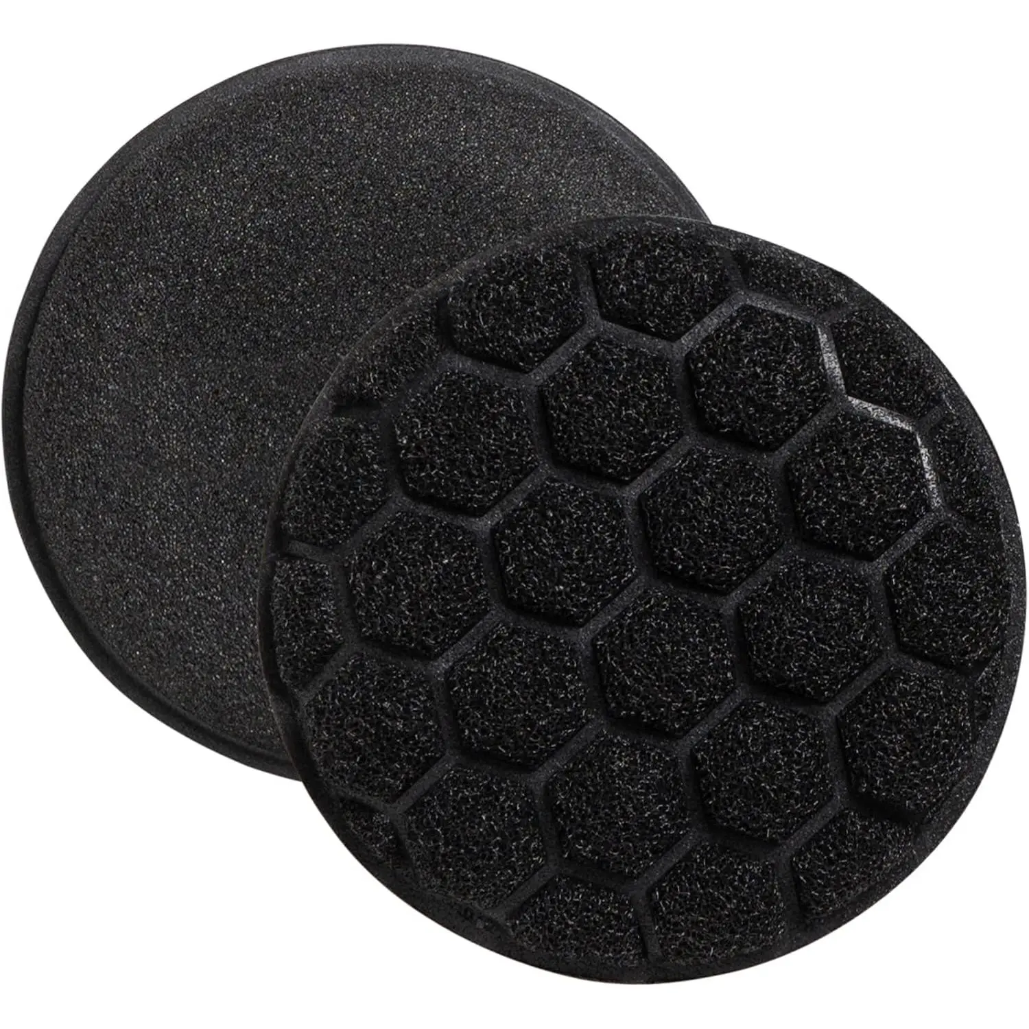 Sudz-Power Scratch-Free Smooth Cleaning Sponges - Long-Lasting Polyurethane, Modern Round, Set of 2