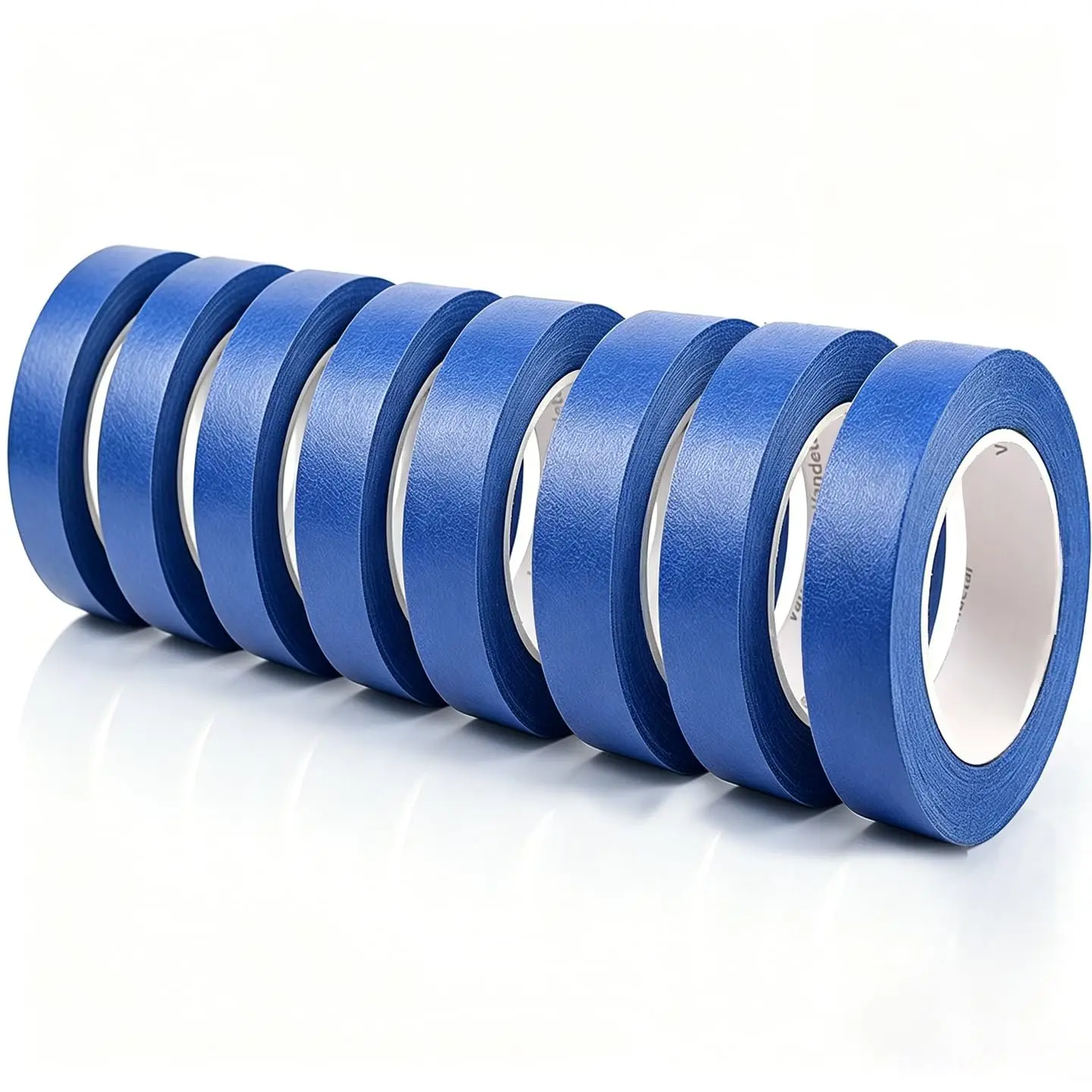 Blue Painters Tape 8 Rolls, Masking Tape 0.8 inch x 22 Yards, Suitable for Walls, Painting, Packaging, and Automobiles, totaling 176 Yards.