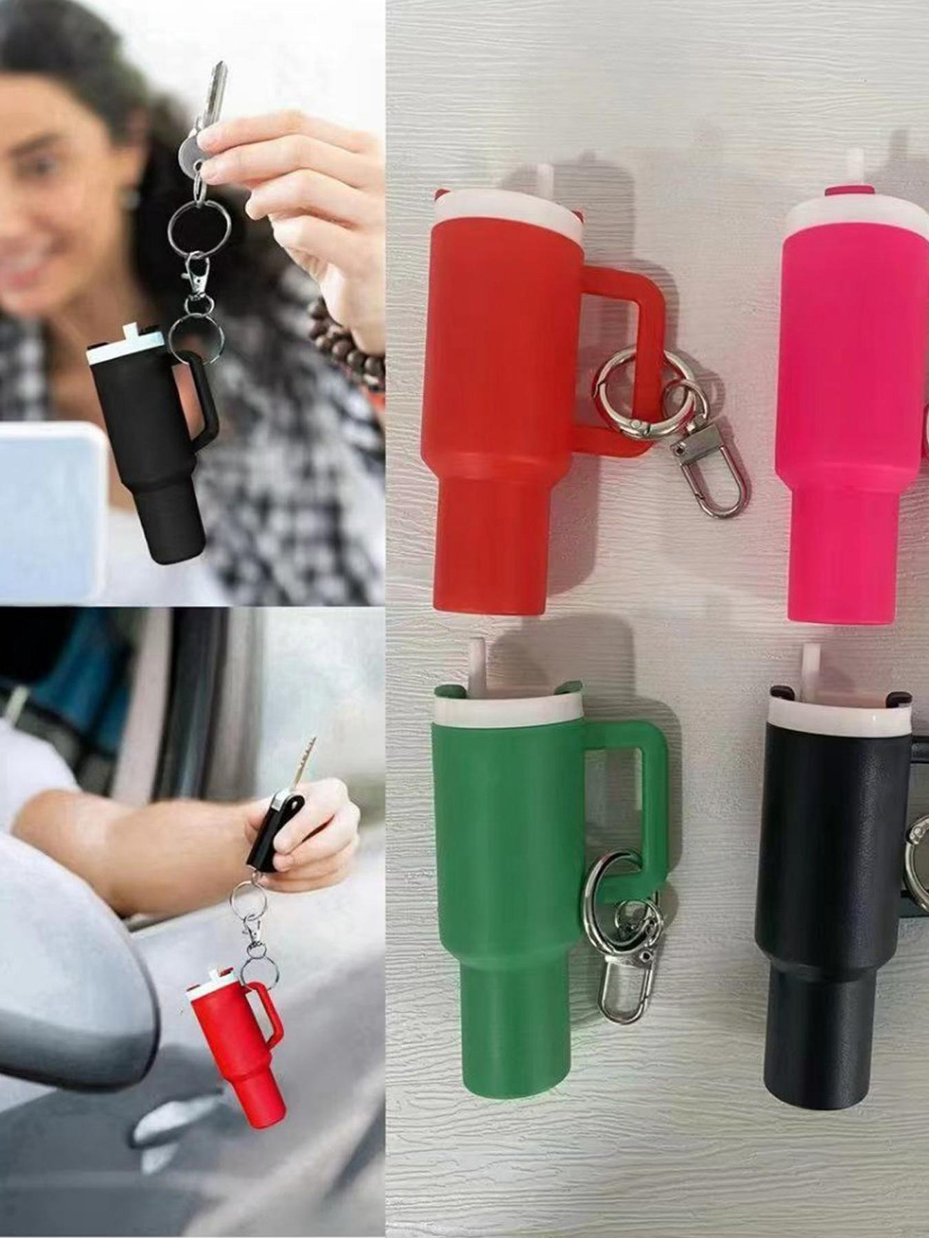 Mini Cup Shaped Keychain, Cute Keychain, Portable Keychain for Women & Men, Keychain for Bags, Fashion Accessories for Daily Use