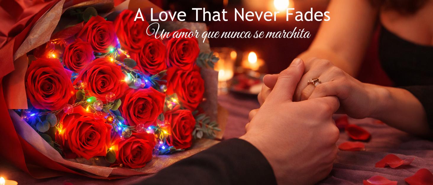 Gifts for Mom from Daughter Son, Preserved Real Red Rose with Cute Bear & I Love You in 100 Languages , Unique Mothers Day, Birthday Gift Box for Mama Mother