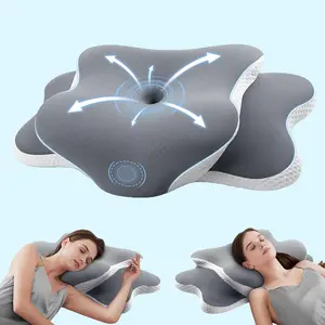 Cervical Neck Pillow for Neck and Shoulder, Odorless Memory Foam Pillow with Soft Silk Cover, Ergonomic Orthopedic Neck Support Pillow