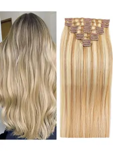 Real Human Hair Extension Pieces, 14-24 Inches, 100% Pure Human Hair, Natural Comfort, Lightweight, Easy to Wear, Elegant Style