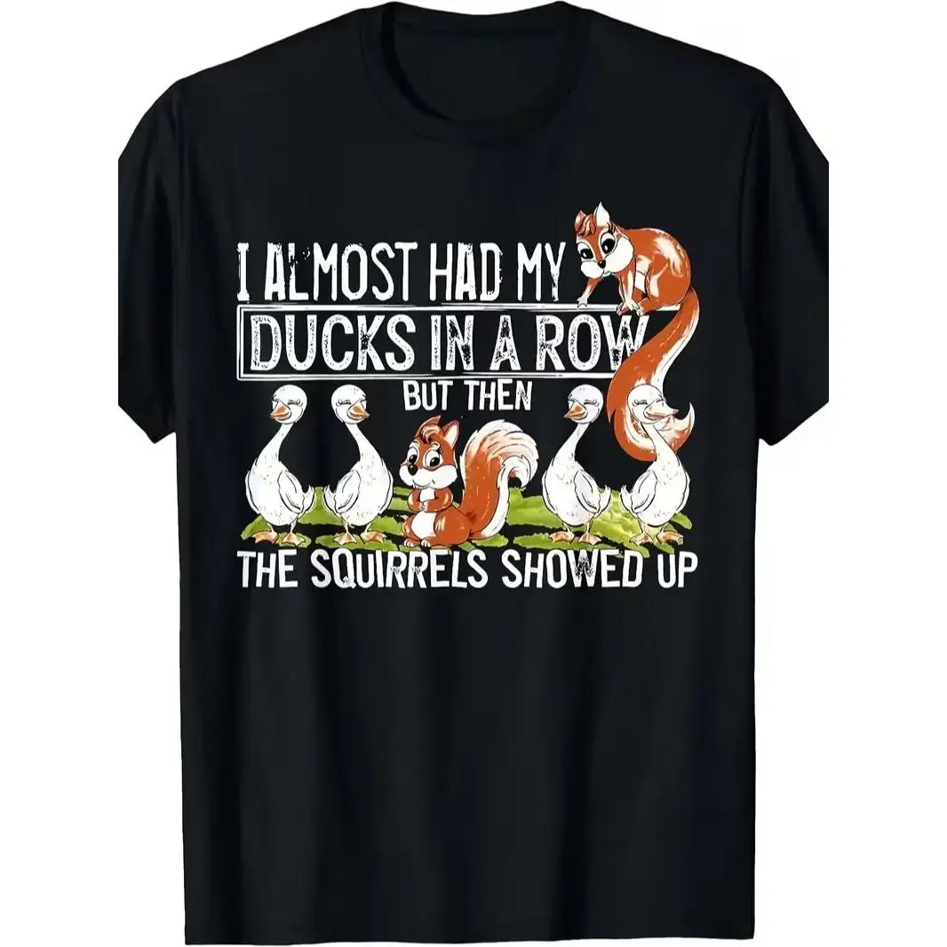 Unisex Short-Sleeve Athletic T-Shirt - Pure Fabric, Squirrel Print Blouse, Casual Wear Matching Sleeve Shirt for Summer Sports & Outdoor Activities, Shortsleeve, Everyday, Comfortable, Tops