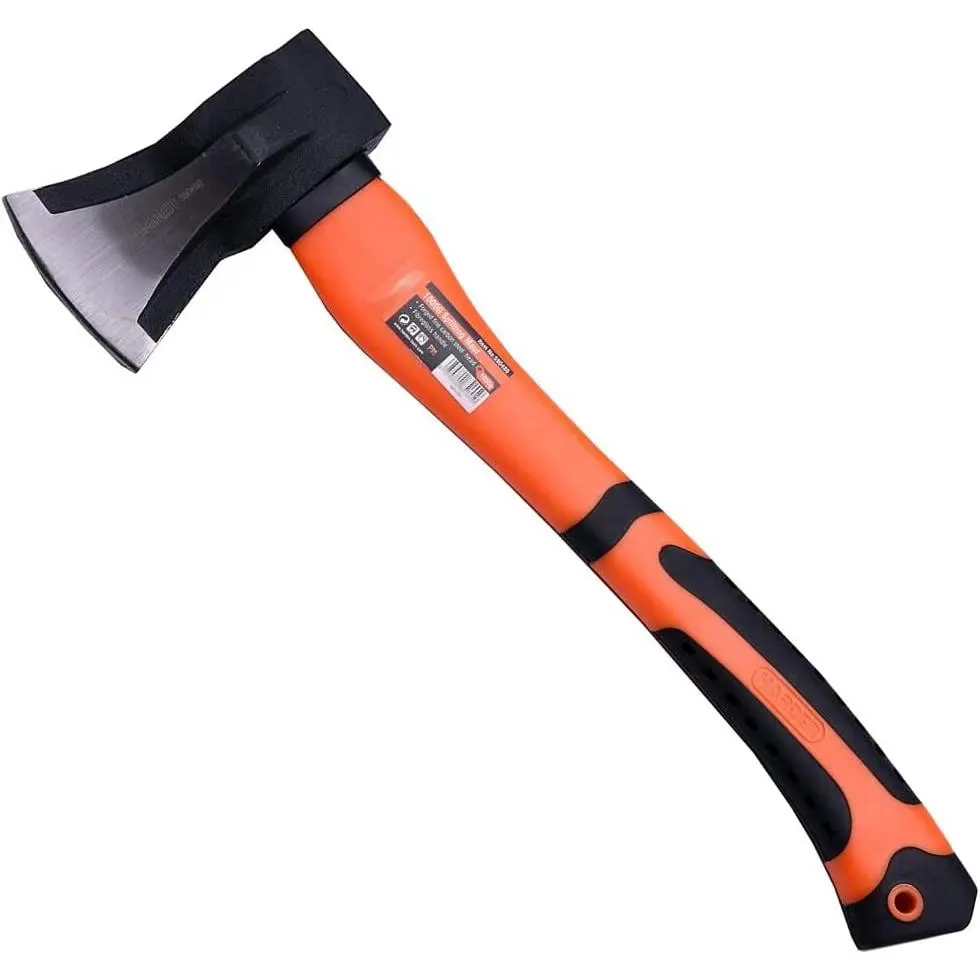 Splitting Maul 17" - 3 lb.  and Sledge Combined - Forged Steel  - Splits   Than Camp  or  - Kindling Splitter - Rubber Sheath