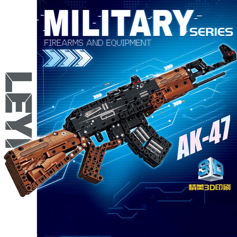 The ak47 toy pistol weapon assembly model boy birthday gift