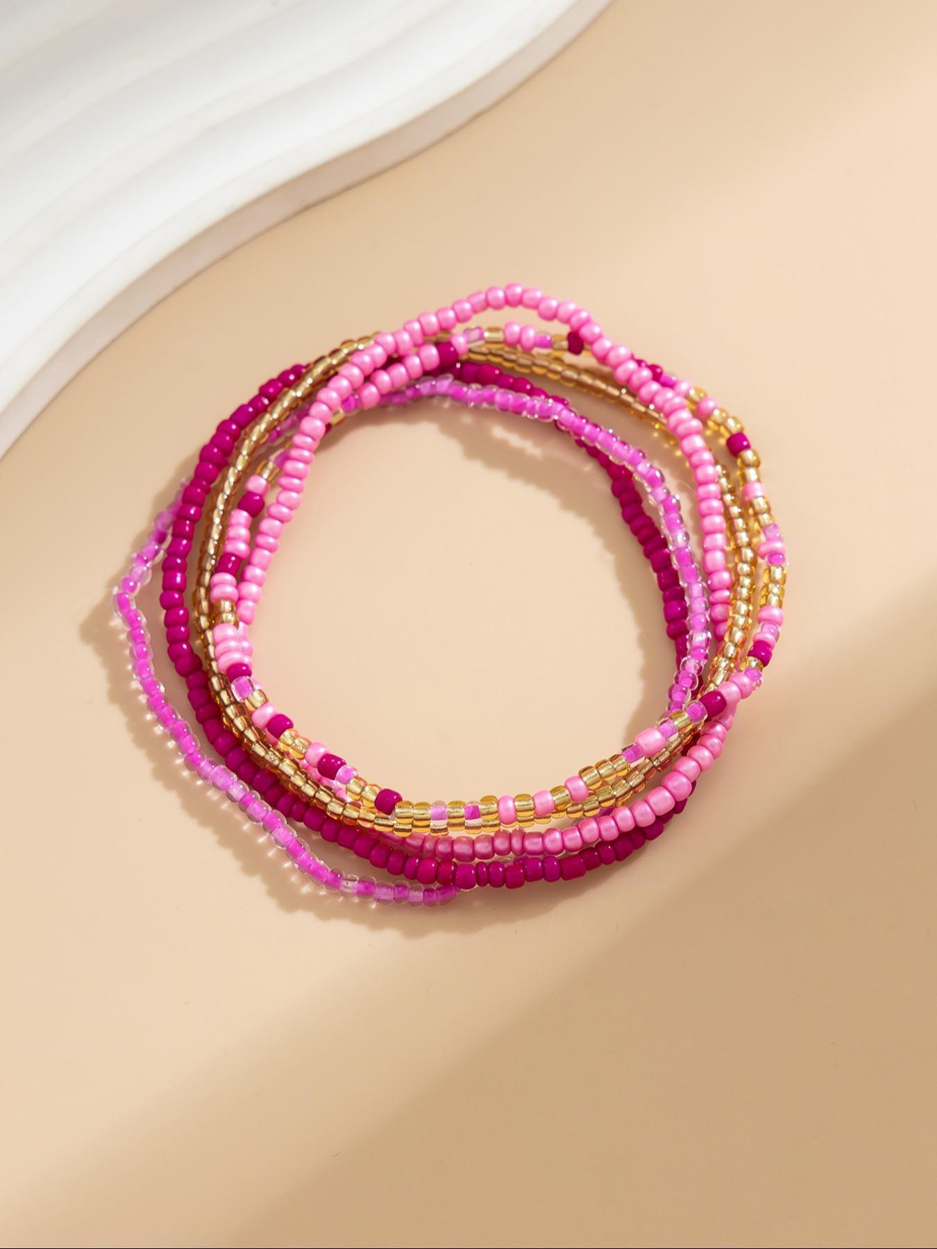 Boho Style, Boho Chic Beaded Decoration Colorful Anklet for Women & Girls, Teenage Girl Jewellery Accessories, Gifts for Girlfriend, Fashion Decoration Jewelry for Party, Daily Clothing Decor, Daily Wear