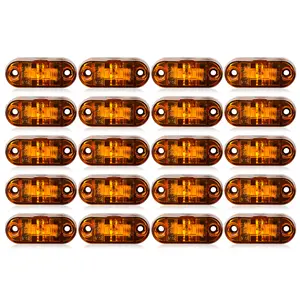 20PCS Side Marker Lights, 4 LED Turn Signal Indicator Lamps, Car Warning Tail Light Signals, Automotive Safety Lighting Accessories, Lights for Car