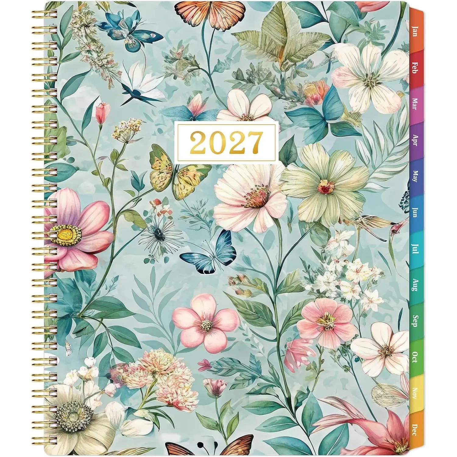 2027 Planner, 2027 Weekly and Monthly Planner, Jan 2027-Dec 2027, Planner with Calendar,Tabs, -Wire Binding,  Pocket, Holidays, 11'' x 9", Planners and Organizers for Office, , School