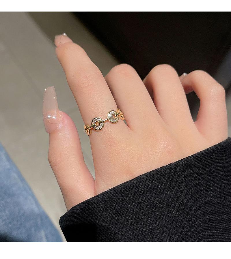 2026 New Arrival Vintage Coin Inspired Ring, Elegant Open Adjustable Ring for Women, Minimalist High-End Fashion Hand Jewelry for Daily & Party Wear toe Retro Goku Black cover