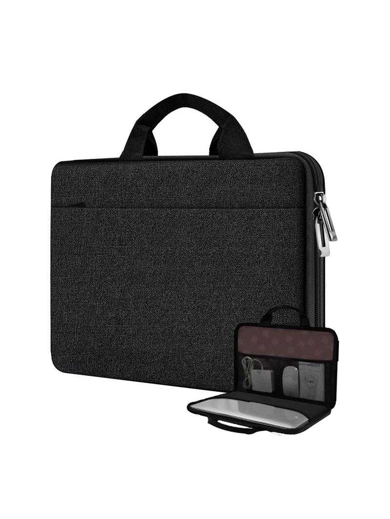 Business Style Laptop Sleeve, Large Capacity Laptop Case with Pocket, Compatible with MacBook Pro 14 Inch M4/M3/M2/M1, XPS 13 14, Most 13"-14" Notebooks