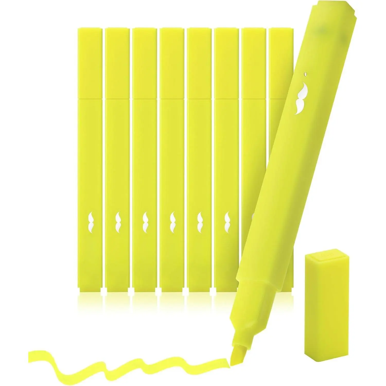- Yellow Aesthetic  Highlighters No Bleed Through, 8 count | Chisel Tip, Cute Highlighter for Journaling Supplies and School Accessories,  Highlighters and s No Bleed