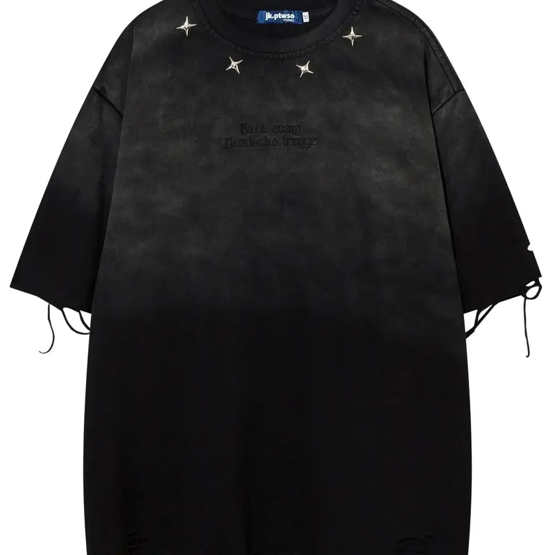 Men's Letter Embroidery Tee, Casual Style Tee, Loose Casual Comfy Streetwear Fashion Short Sleeve Round Neck T-shirt for Summer, Men's Top for Daily Wear, Casual Summer Clothing, Menswear